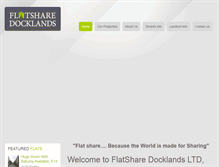 Tablet Screenshot of flatsharedocklands.com